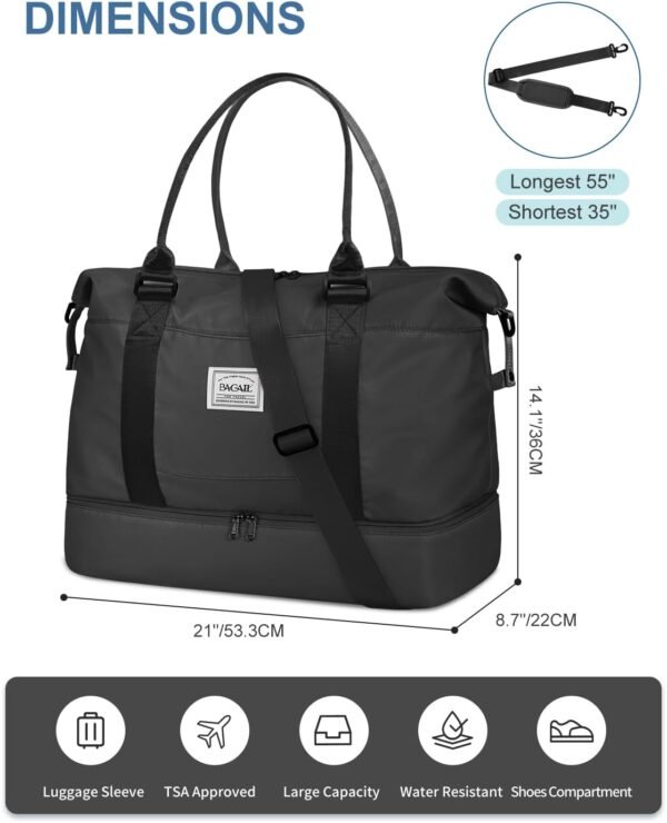 BAGAIL Travel Duffel Bag, Weekender Bags for Women... - Image 7