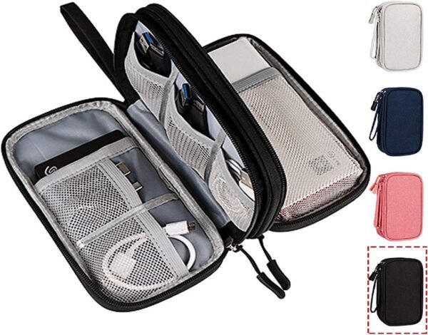 Electronics Accessories Organizer Pouch Bag, Trave... - Image 2