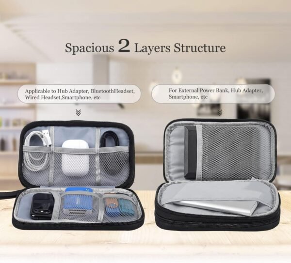 Electronics Accessories Organizer Pouch Bag, Trave... - Image 6