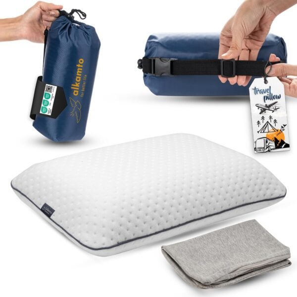 Memory Foam Pillow for Travel and Camping with Ext... - Image 2