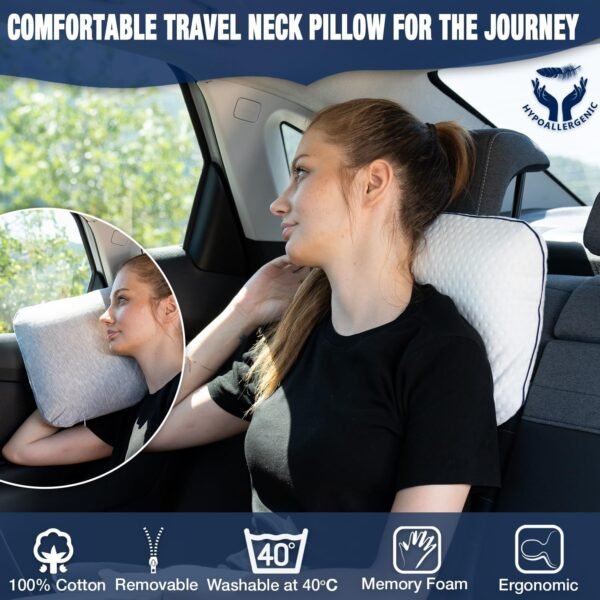 Memory Foam Pillow for Travel and Camping with Ext... - Image 4