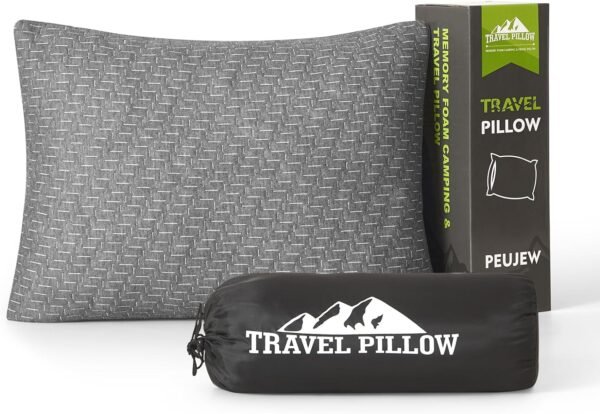 Small Shredded Memory Foam Pillow, Camping Pillow ... - Image 2