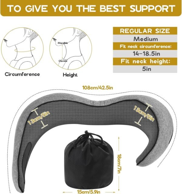 REDOFF®2024 New Memory Foam Travel Neck Pillow for... - Image 4