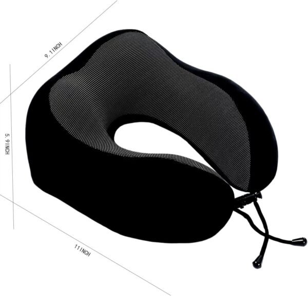 Memory Foam Travel Pillow, Neck Pillow with 360-De... - Image 7