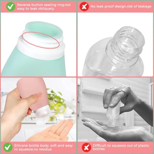 14 Pack Travel Bottles Set - 3oz Leak Proof Toilet... - Image 5