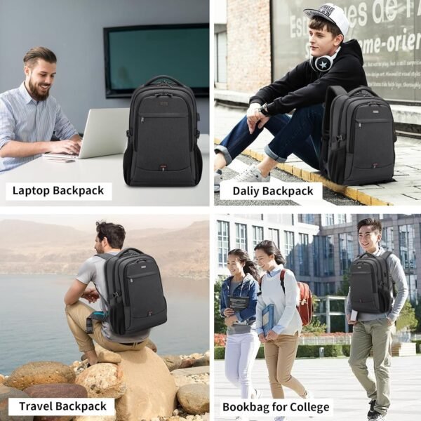 DUSLANG 17 Inch Laptop Backpack for Travel Water R... - Image 10