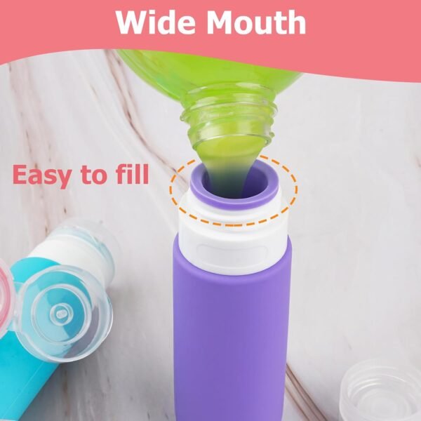 Travel Bottles for Toiletries 4 Pack 3oz Tsa Appro... - Image 6