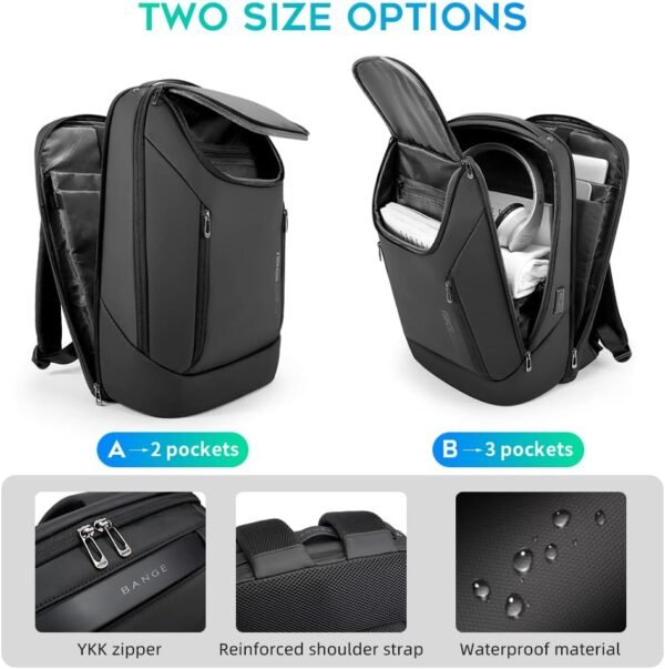 BANGE Business Smart Backpack Waterproof fit 15.6 ... - Image 4
