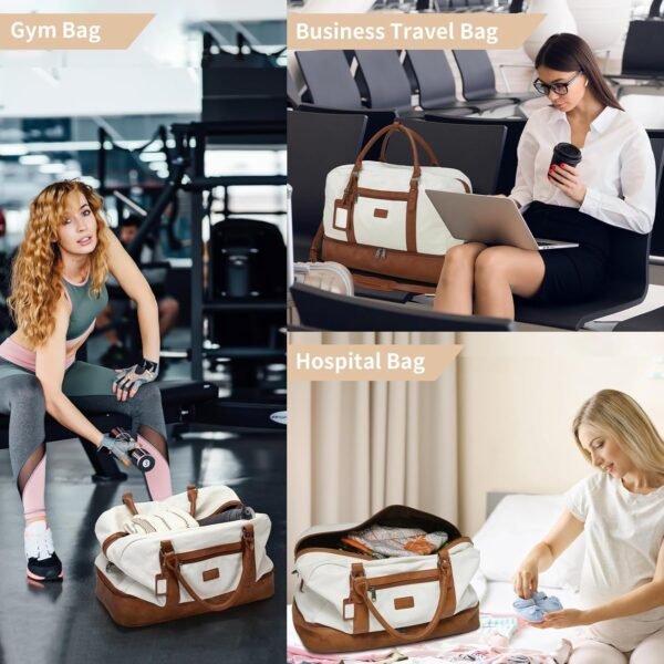 Wogarl Weekender Bags for Women Large Overnight Ba... - Image 9