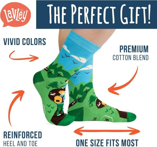 Lavley Funny Bicycle Socks - Cool Bike and Cyclist... - Image 3