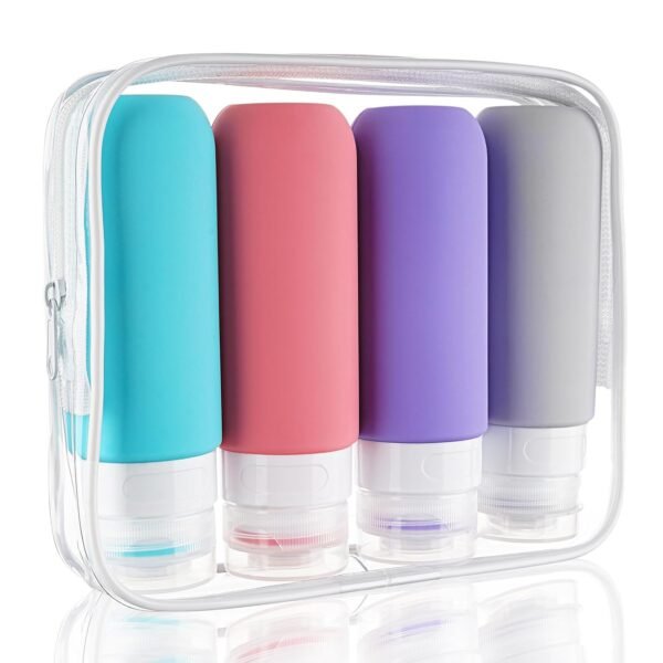 Travel Bottles for Toiletries 4 Pack 3oz Tsa Appro... - Image 2