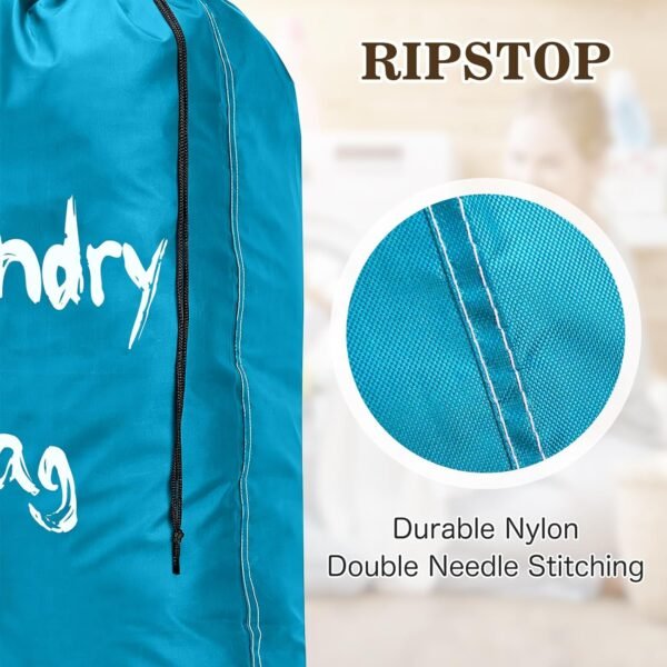 2Pcs XL Travel Laundry Bag for Dirty Clothes, Extr... - Image 5