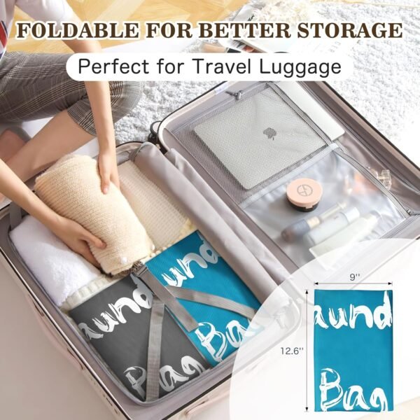 2Pcs XL Travel Laundry Bag for Dirty Clothes, Extr... - Image 6
