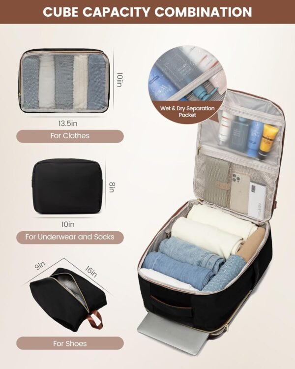 LOVEVOOK Large Travel Backpack for Women & Men, TS... - Image 5