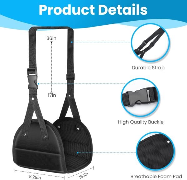 Airplane Foot Hammock 2-Pack Travel Essentials, Po... - Image 7