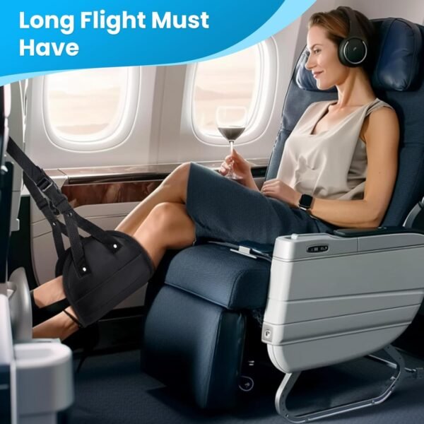Airplane Foot Hammock 2-Pack Travel Essentials, Po... - Image 4