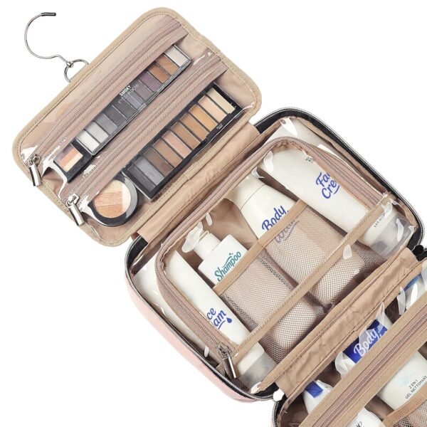NISHEL Travel Toiletry Bag for women, Portable Han... - Image 5