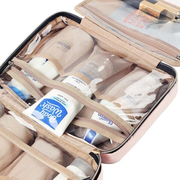 NISHEL Travel Toiletry Bag for women, Portable Han... - Image 7