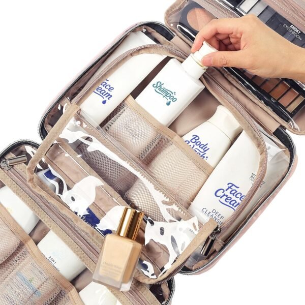 NISHEL Travel Toiletry Bag for women, Portable Han... - Image 6