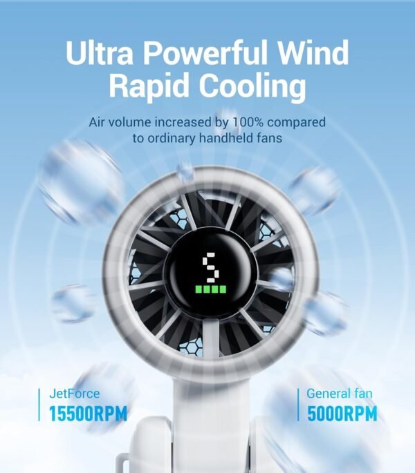 Diveblues Portable Handheld Turbo Fan, 5 Gear Wind... - Image 3