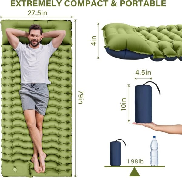 Yuzonc Camping Sleeping Pad, Ultralight Camping Ma... - Image 6