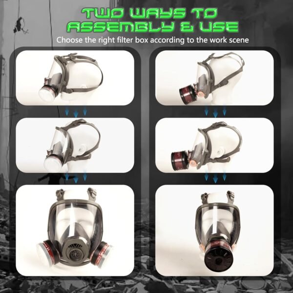 HANUU Gas Masks Survival Nuclear and Chemical, Gas... - Image 7