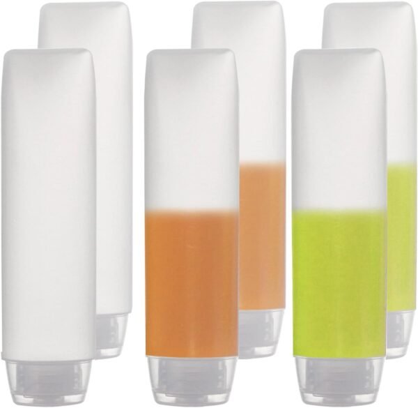 OTO 6 Pack Travel Size Plastic Squeeze Bottles for... - Image 2