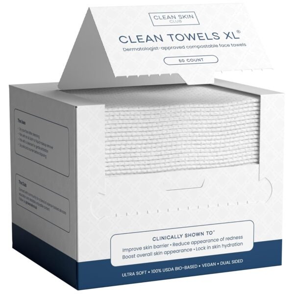 Clean Skin Club Clean Towels XL, 100% USDA Biobas... - Image 2