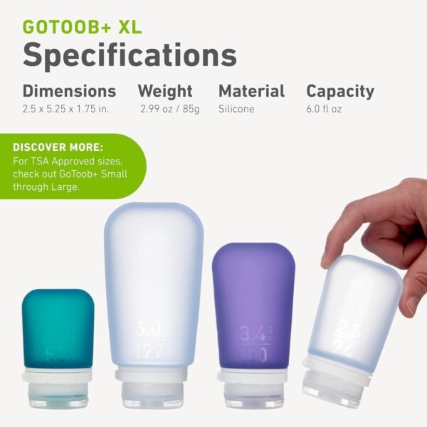 humangear GoToob+ (XL) | Refillable Silicone Trave... - Image 6