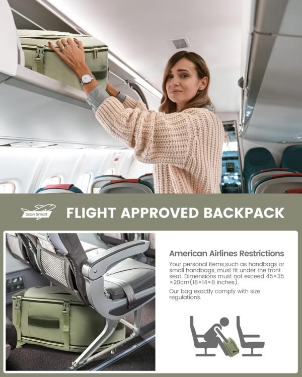 LOVEVOOK Travel Backpack for Women, 40L Carry on B... - Image 9