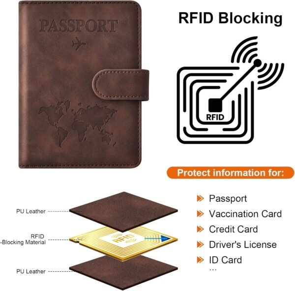 Eoehro Passport Holder for Travel Essentials, Pass... - Image 5