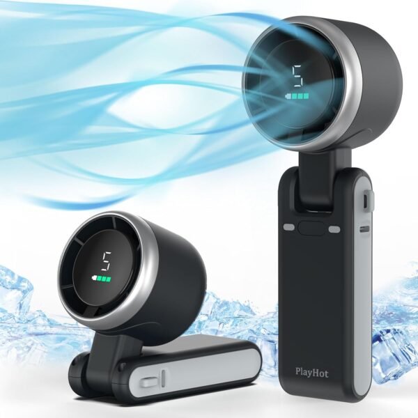 Portable Handheld Turbo Fan, 5 Gear Wind, Battery ... - Image 2