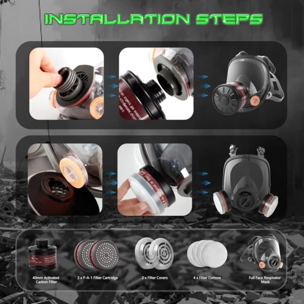 HANUU Gas Masks Survival Nuclear and Chemical, Gas... - Image 6