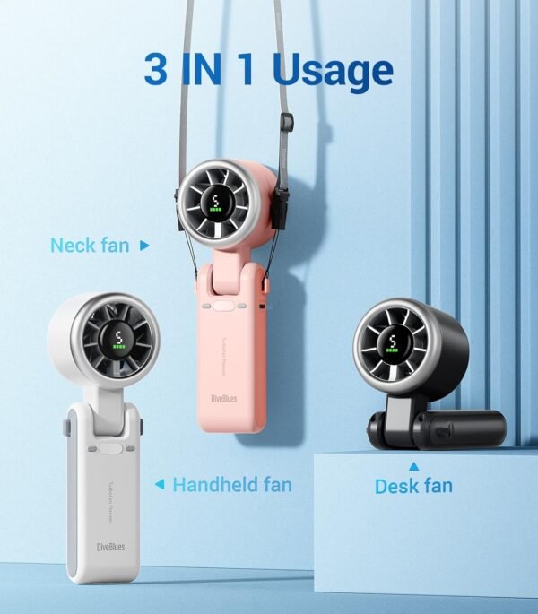 Diveblues Portable Handheld Turbo Fan, 5 Gear Wind... - Image 4