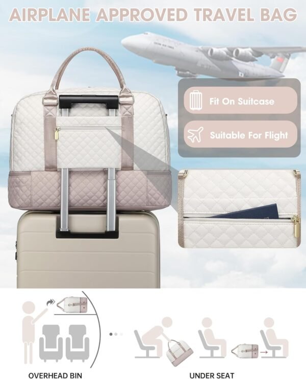 Travel Duffle Bag Weekender for Women: Travel Duff... - Image 7