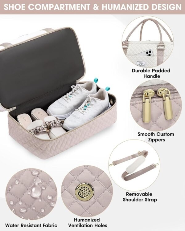 Travel Duffle Bag Weekender for Women: Travel Duff... - Image 6