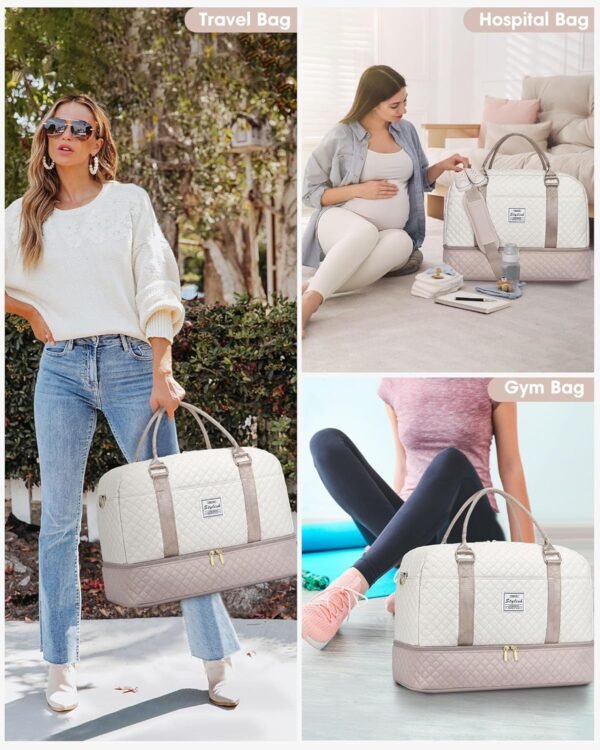 Travel Duffle Bag Weekender for Women: Travel Duff... - Image 8
