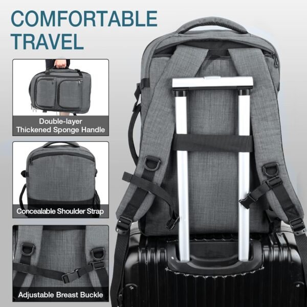 Dinictis 40L Travel Backpack Carry on Flight Appro... - Image 4