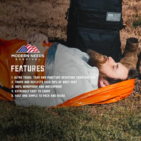 Emergency Sleeping Bag – Compact Thermal Blanket &... - Image 6