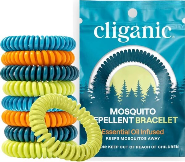 Cliganic 10 Pack Mosquito Repellent Bracelets, DEE... - Image 2