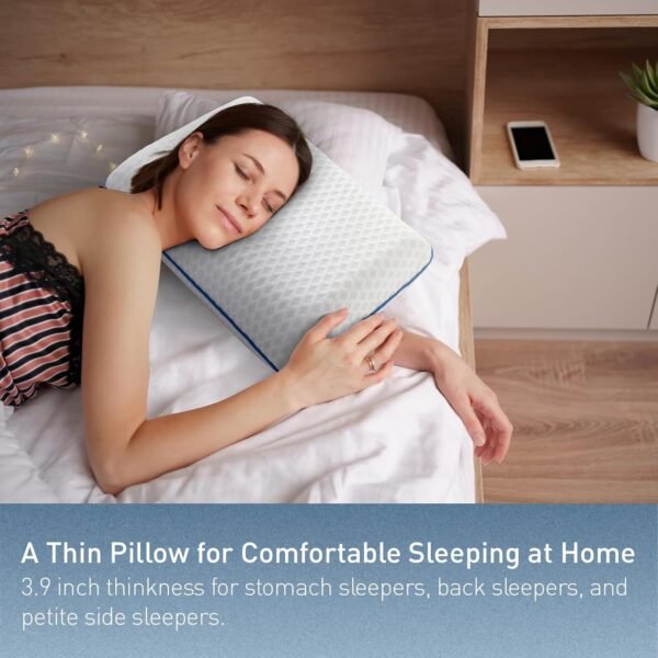 Cooling Travel & Camping Memory Foam Pillow for Sl... - Image 8