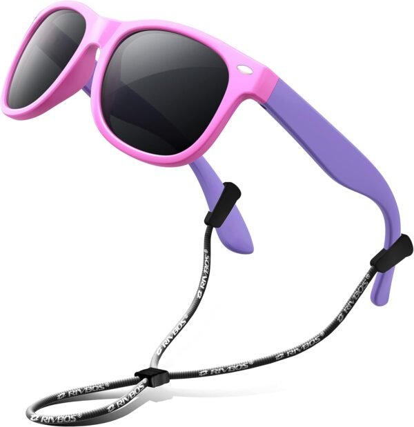 RIVBOS Kids Sunglasses Polarized UV Protection Fle... - Image 2