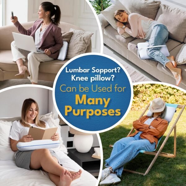 Cooling Travel & Camping Memory Foam Pillow for Sl... - Image 10