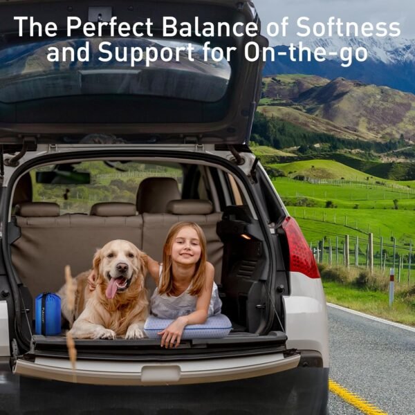 Cooling Travel & Camping Memory Foam Pillow for Sl... - Image 6