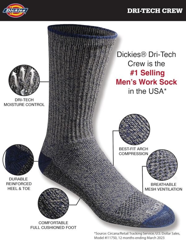 Dickies Men's Dri-Tech Original Moisture Control C... - Image 3
